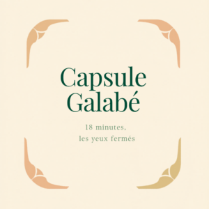 Capsule Galabé, expérience de dégustation guidée en audio, 18 minutes les yeux fermés, autour du sucre brut de canne de La Réunion